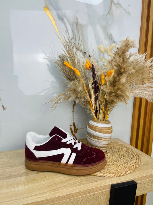 Zapatillas burdeos
