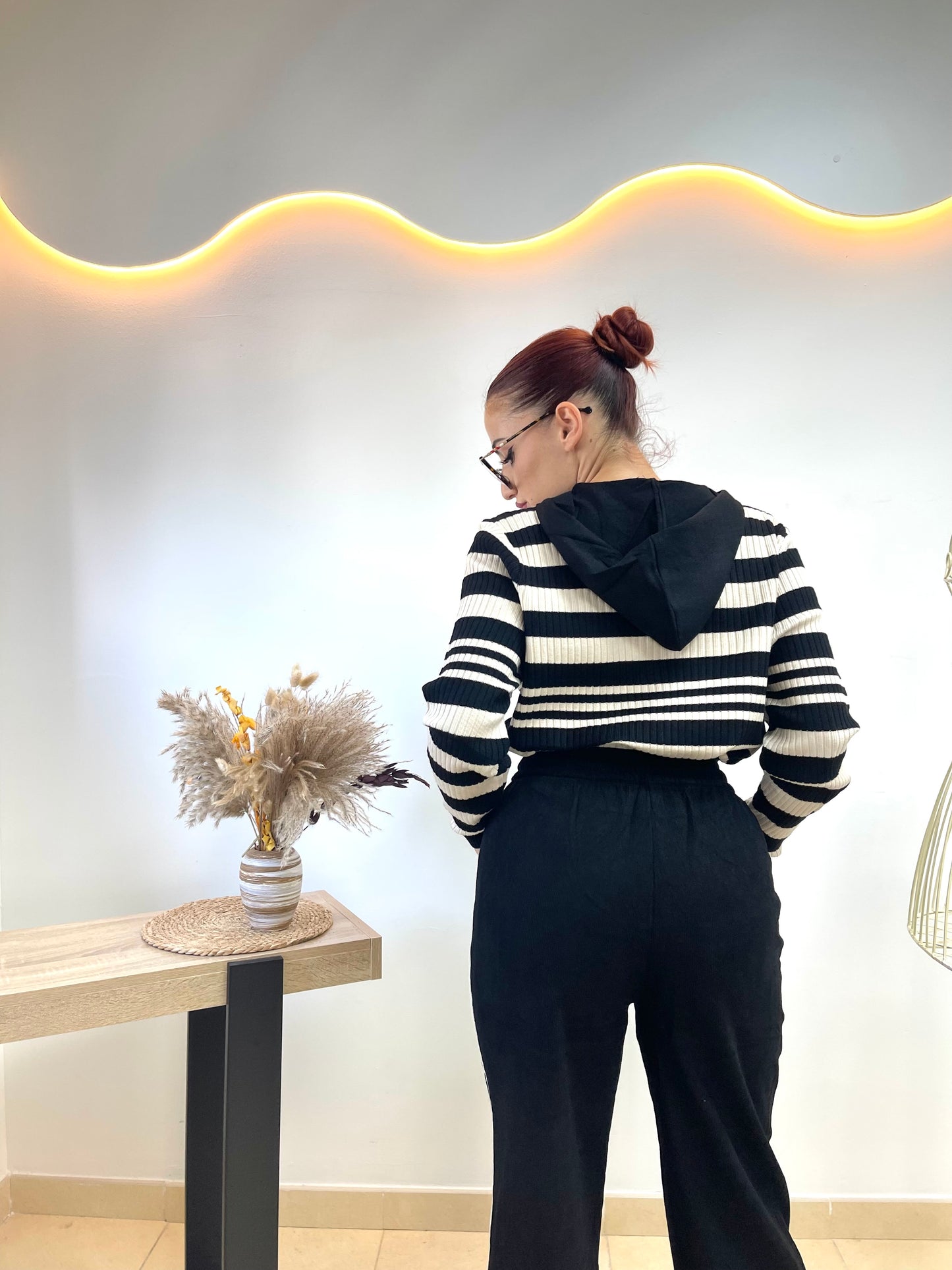 chaqueta rayada