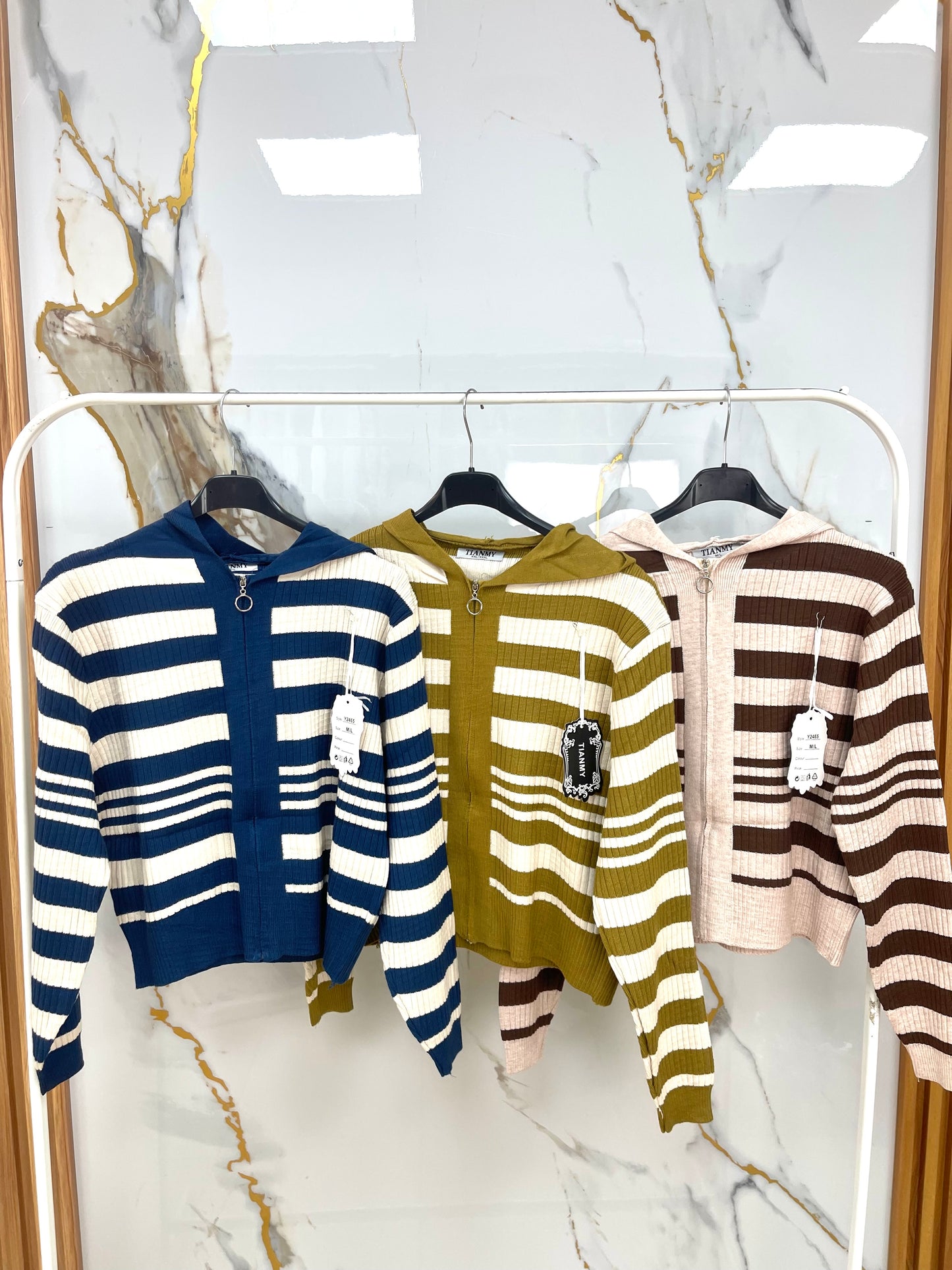 chaqueta rayada